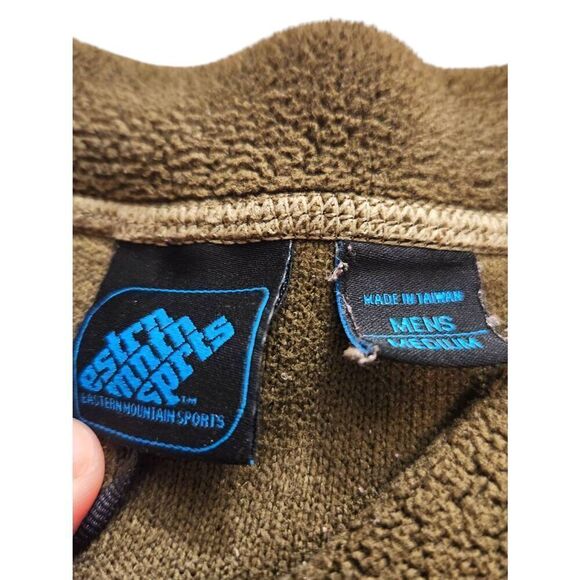 VTG Eastern Mountain Sports EMS Polyester sweater green stretch mens Medium - Picture 6 of 8